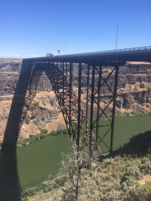 Perrine bridge across the Snake river in Twin Falls