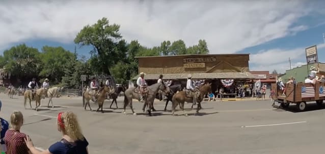 Horses in the Dubois Independence Day parade